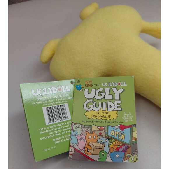 Uglydoll Little Uglys Fea Bea Ugly Stick 8” Plush 2002 NWT - Picture 5 of 7